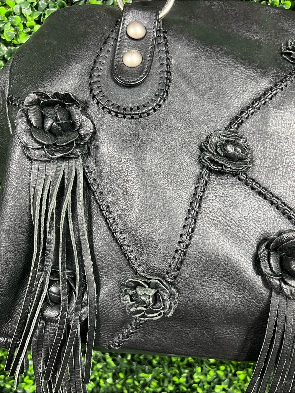 RENATO ANGI | Italian Leather Satchel/Duffle Bag